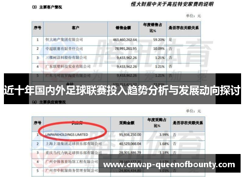 近十年国内外足球联赛投入趋势分析与发展动向探讨 近十年国内外足球联赛投入趋势分析与发展动向探讨