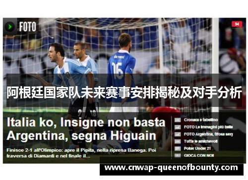 阿根廷国家队未来赛事安排揭秘及对手分析